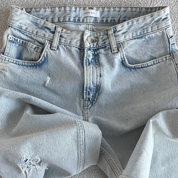 Anine Bing Denim - Anine Bing Jeans. Distressed Light Blue Boyfriend Jeans, Like New.